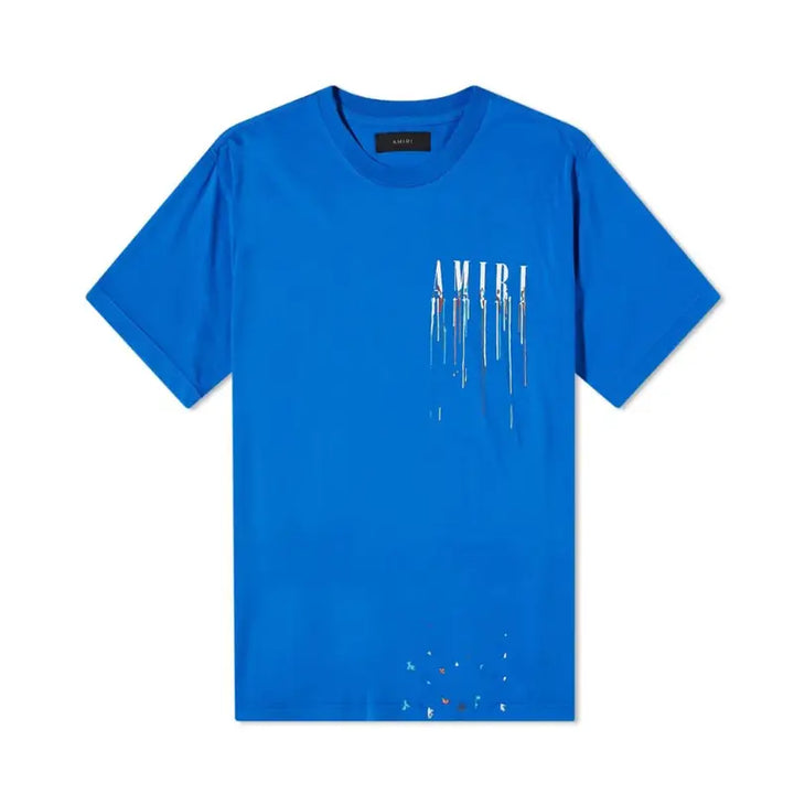 Amiri Pain Statement Blaues Designer T-Shirt – Luxuriöses Baumwoll-Shirt für Herren