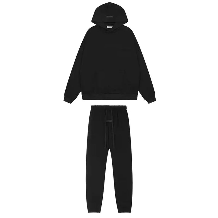 Essentials Fear Of God Schwarzer Trainingsanzug – Premium Streetwear Komfort