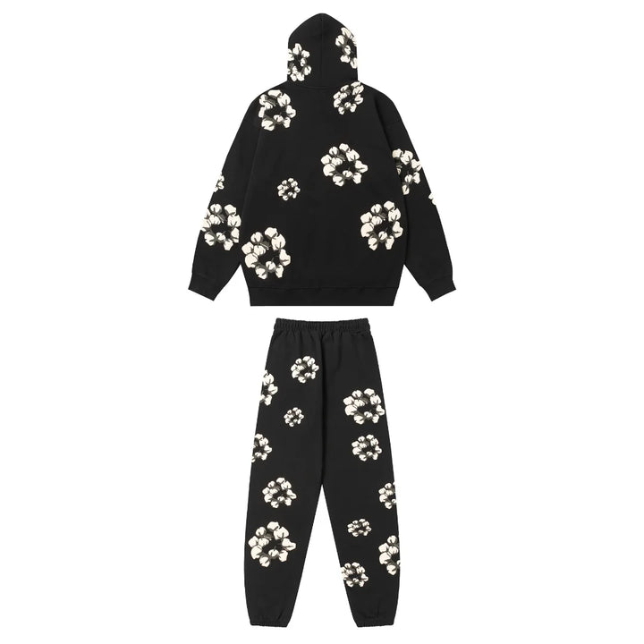 Denim Tears Kaktus Schwarzer Trainingsanzug – Stylischer Freizeit-Look