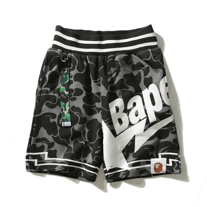 BAPE Streetwear Shorts Unisex – Ikonisches Japanisches Affen-Logo Design – Exklusiver Komfort