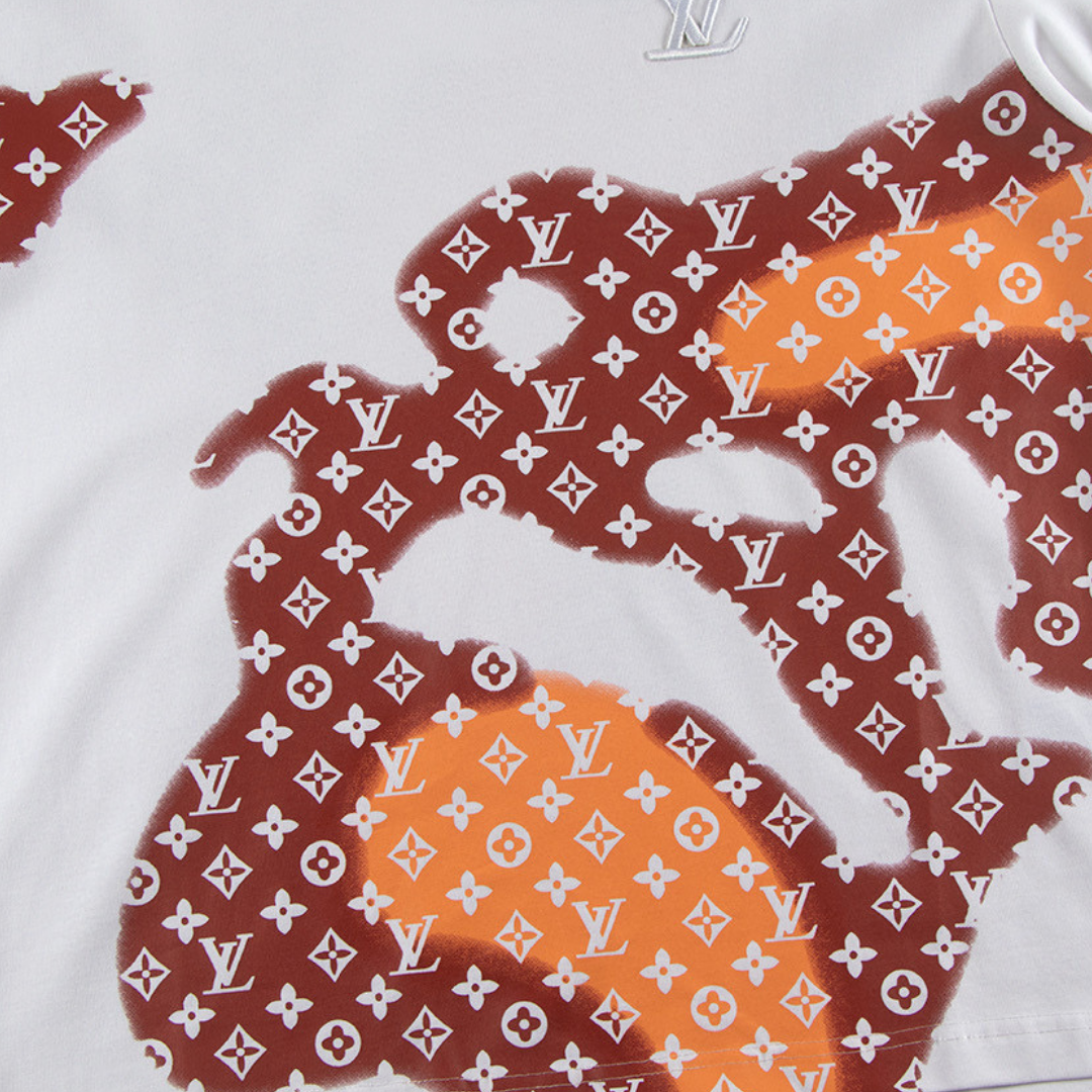 Exklusives Louis Vuitton T-Shirt Luxuriöses Baumwoll-Design Ikonischer Monogramm-Print