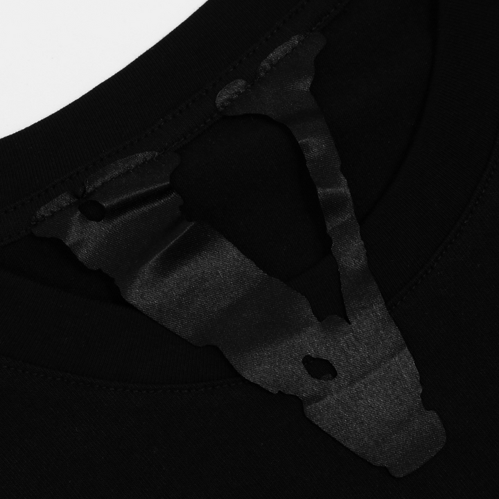 V-LONE Schwarzes V Panther T-Shirt: Lässiges Urban Streetwear Statement Unisex