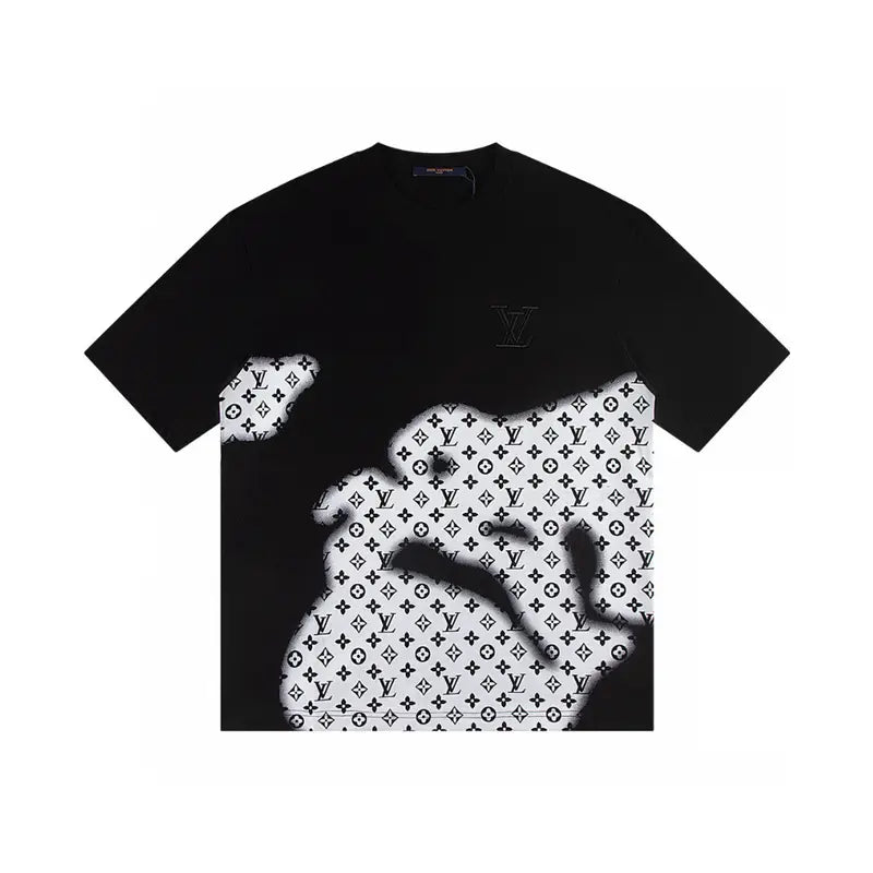 Louis Vuitton Luxuriöses Baumwoll-T-Shirt für Herren – Stilvoller Monogramm-Print
