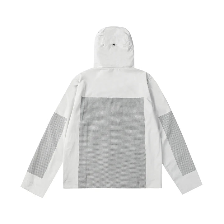 Moncler Monogramm Windbreaker Herren Leichte Übergangsjacke mit Logo-Print Kapuze Stilvoll