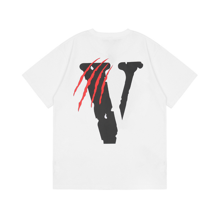V-LONE Schwarzes V Panther T-Shirt: Lässiger Streetwear Baumwoll-Look für Herren