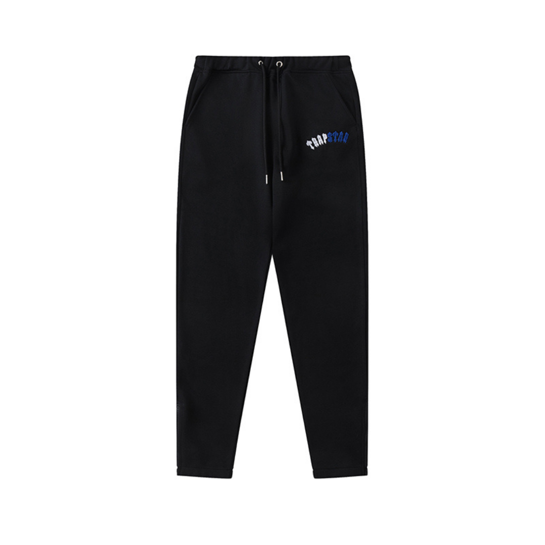 Trapstar Irongate Arch Chenille Trainingsanzug Schwarz-Blau für Herren