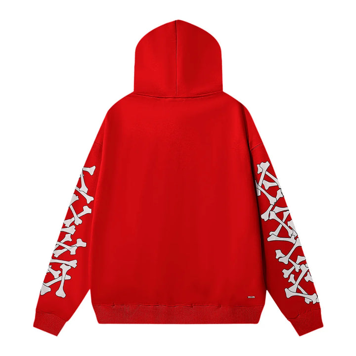 Amiri Bones Luxus Kapuzenpullover – Stylischer Designer Hoodie mit Knochen-Print für Herren