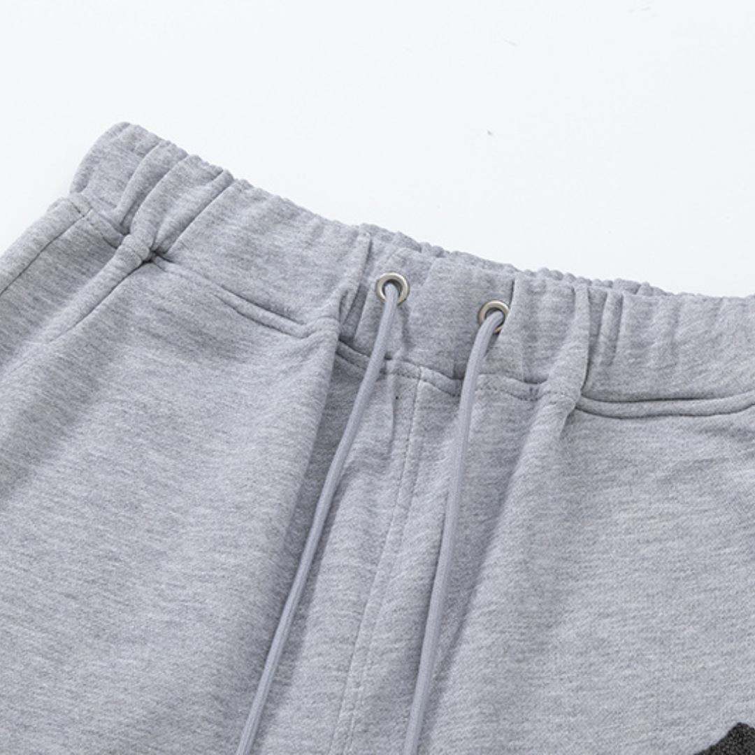 Trapstar Decoded Grau Shorts Set | Urban Streetwear Lässiger Trainingsanzug