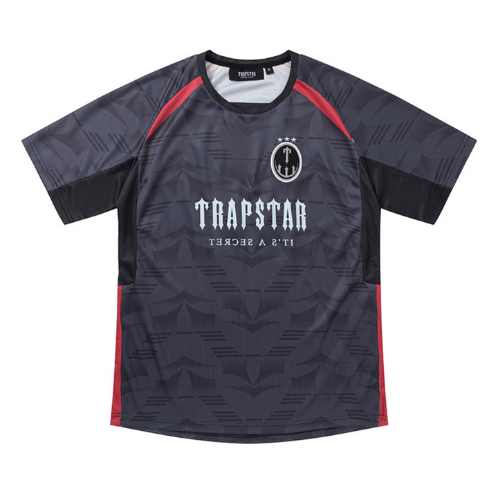 Trapstar Irongate Gradient Schwarz Rot Herren T-Shirt Streetwear Design