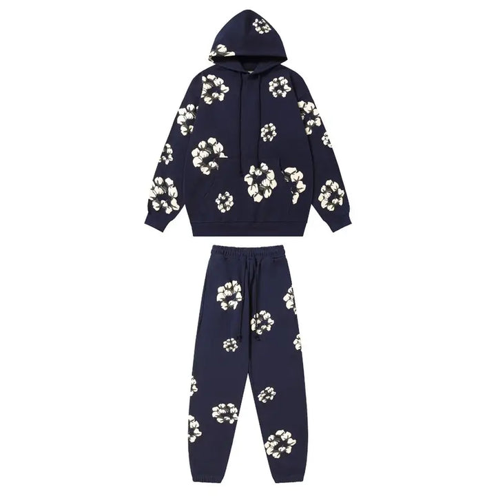 Denim Tears Kaktus Blau Trainingsanzug – Stylisches Designer-Set