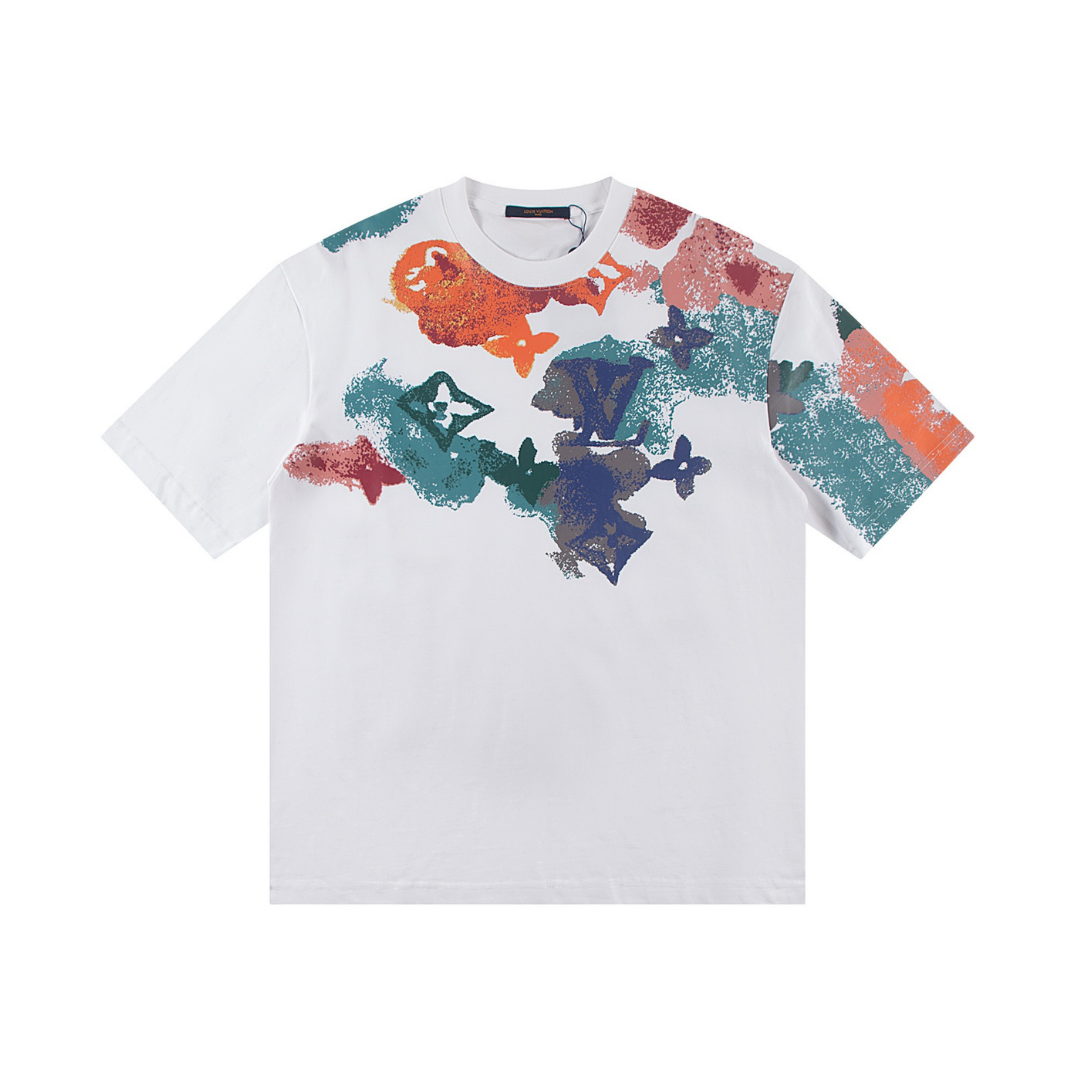 Luxuriöses Louis Vuitton T-Shirt für Herren, Exklusives Designer Shirt mit Markenlogo