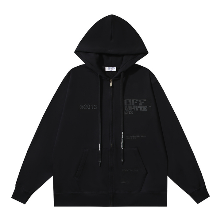 OFF-WHITE Exklusiver Monogramm Hoodie – Luxuriöser Streetwear Stil für Herren