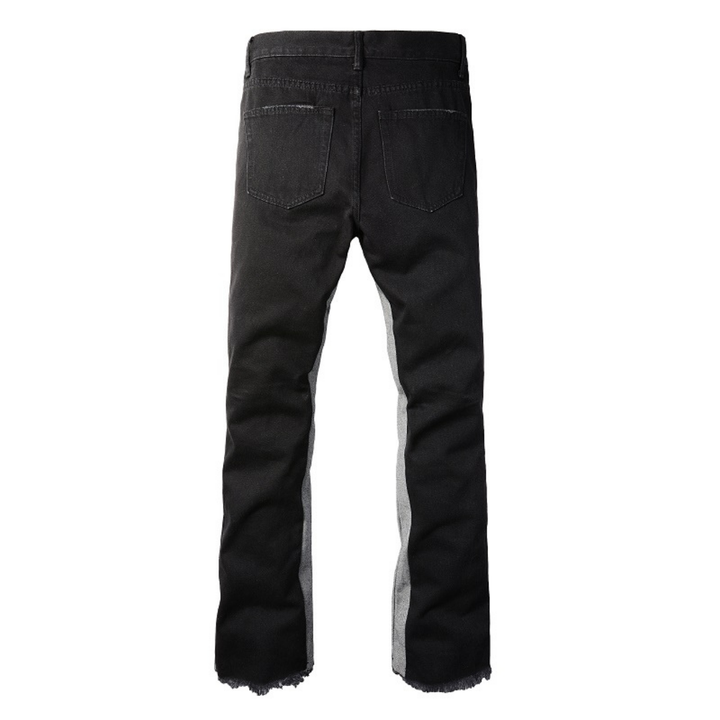 Exklusive Amiri Flared Jeans: Schwarze Grau Waschung, Premium Denim, Rock-Chic Style