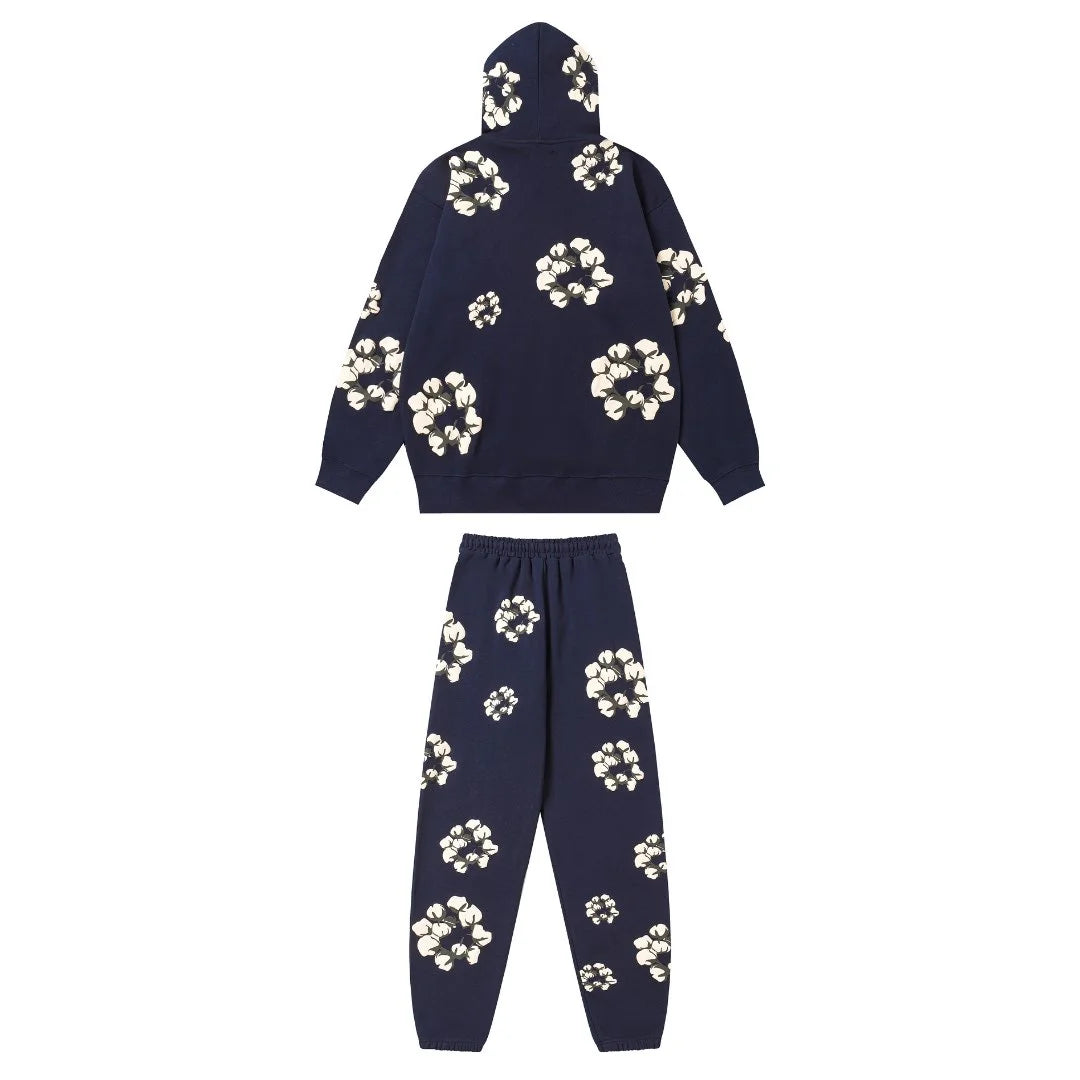 Denim Tears Kaktus Blau Trainingsanzug – Stylisches Designer-Set