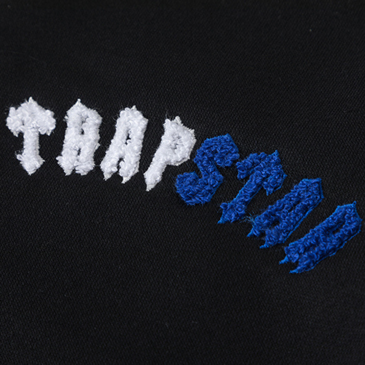 Trapstar Irongate Arch Chenille Trainingsanzug Schwarz-Blau für Herren