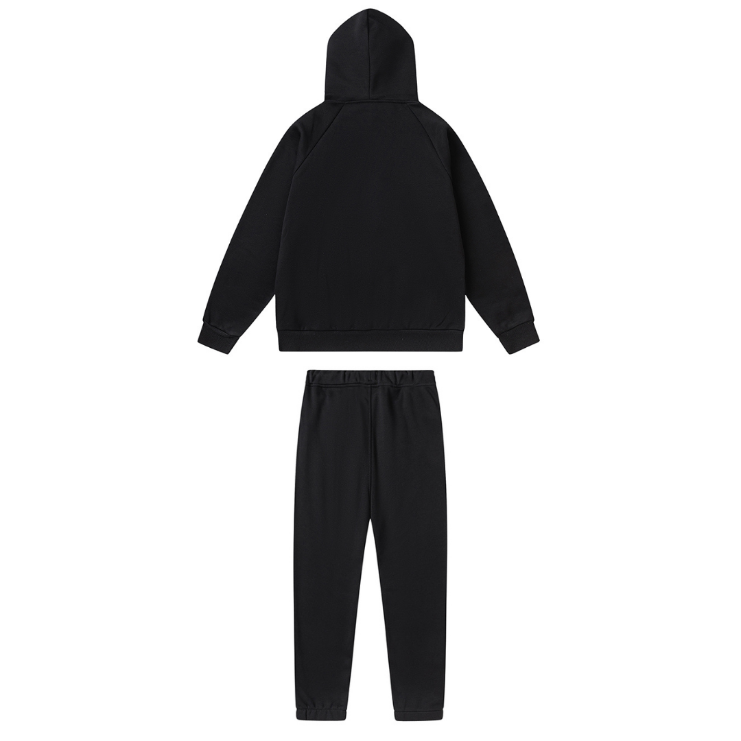 Exklusiver Trapstar Decoded 2.0 Kapuzen-Trainingsanzug Schwarz Grün – Premium Streetwear Set