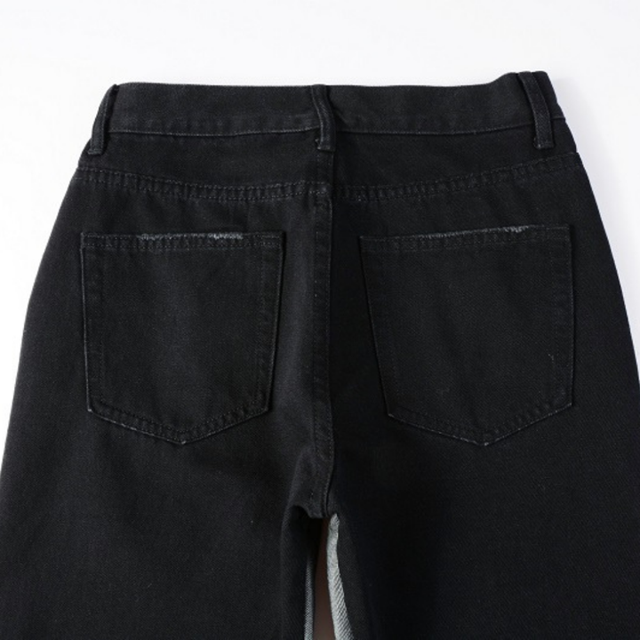 Exklusive Amiri Flared Jeans: Schwarze Grau Waschung, Premium Denim, Rock-Chic Style