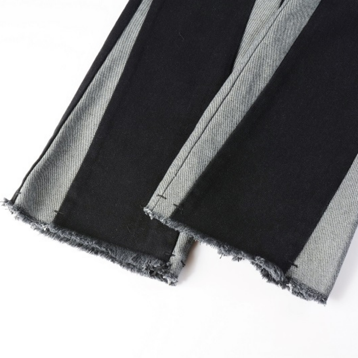 Exklusive Amiri Flared Jeans: Schwarze Grau Waschung, Premium Denim, Rock-Chic Style