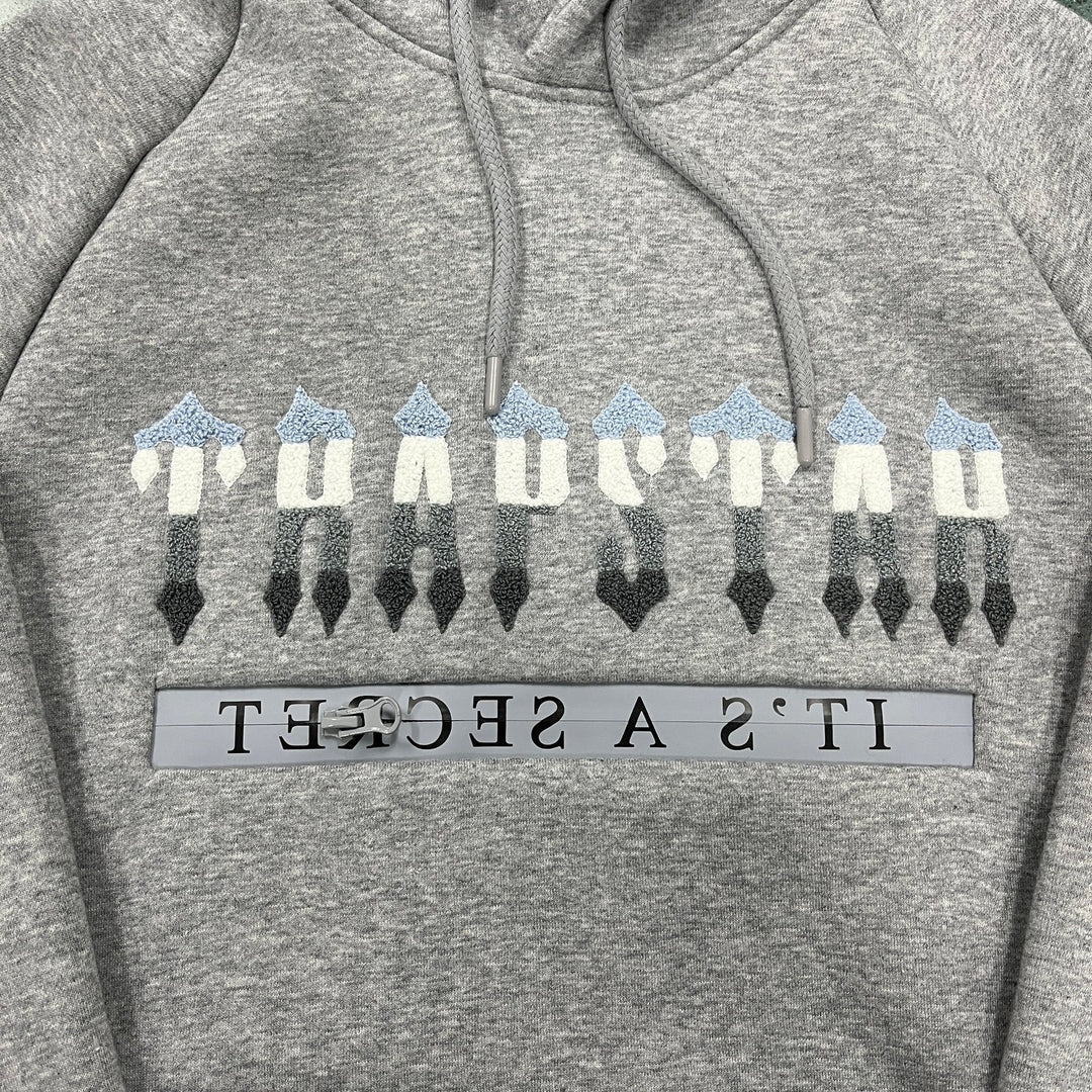 Trapstar Secret Decoded 2.0 Grauer Kapuzen-Jogginganzug – Stylischer Streetwear Set