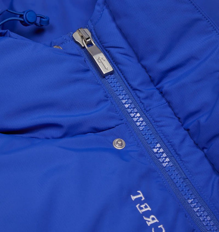 Trapstar Decoded 2.0 Kapuzen-Pufferjacke Blau – Warm, Stylisch, Streetwear für Herren