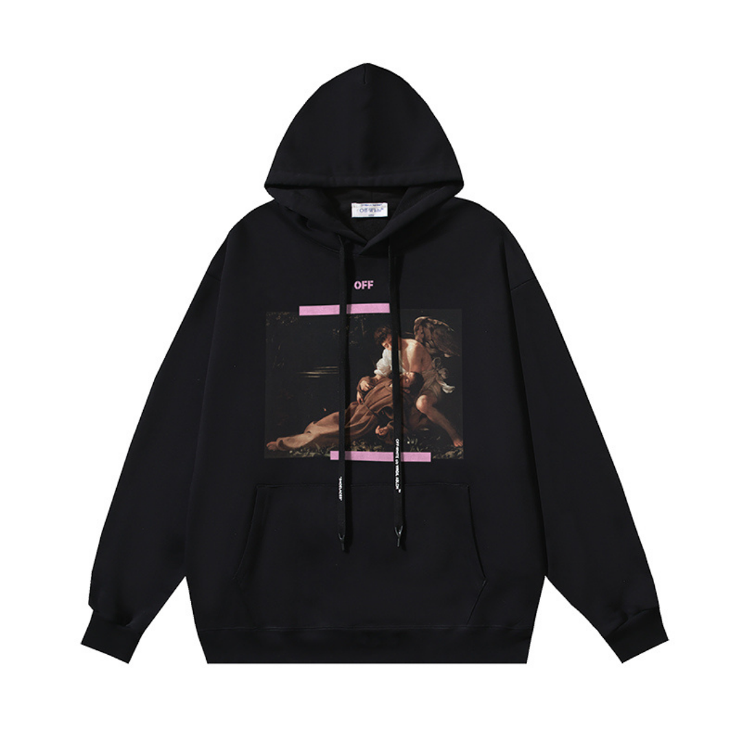 Off-White Monogramm Streetwear Hoodie – Luxus Baumwolle für Ultimative Stil & Komfort