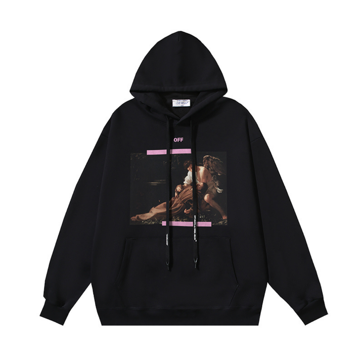 Off-White Monogramm Streetwear Hoodie – Luxus Baumwolle für Ultimative Stil & Komfort