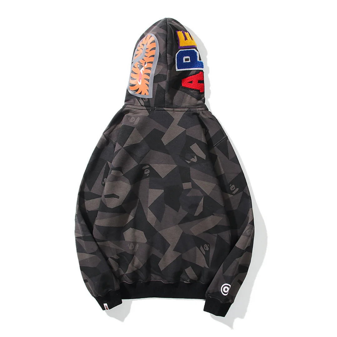 Exklusiver BAPE Streetwear Hai-Hoodie für Herren – Premium Baumwolle, Stylisch & Bequem