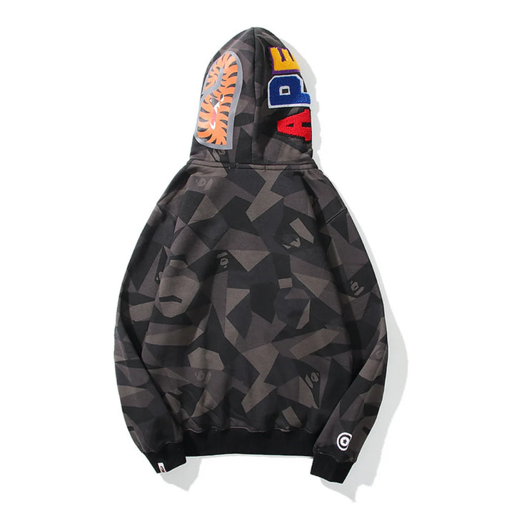 Exklusiver BAPE Streetwear Hai-Hoodie für Herren – Premium Baumwolle, Stylisch & Bequem
