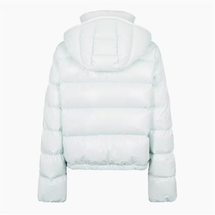Elegante Moncler Damen Daunenjacke mit abnehmbaren Ärmeln, vielseitig, warm & stilvoll