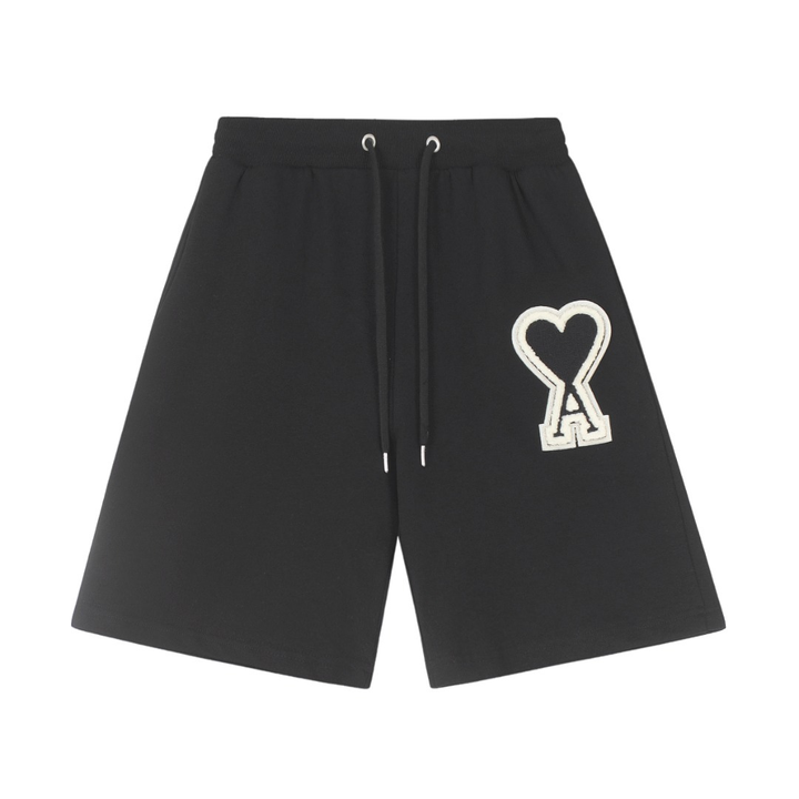 AMI Paris Herren Logo-Shorts – Premium Baumwolle für Stilvollen Komfort