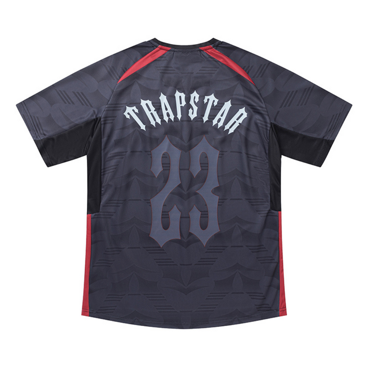 Trapstar Irongate Gradient Schwarz Rot Herren T-Shirt Streetwear Design
