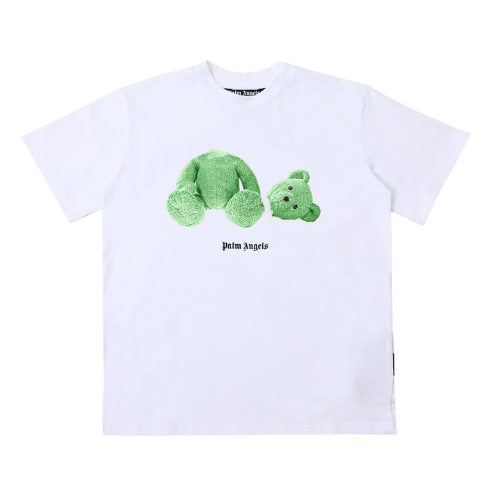 Palm Angels Bären-T-Shirt Hochwertiger Baumwoll-Streetwear-Print Modernes Luxus-Design