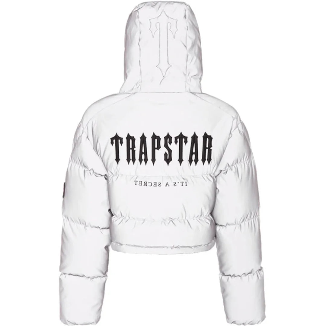 Trapstar Damen Decoded 2.0 Kapuzenjacke Grau Reflektierend Urban Style