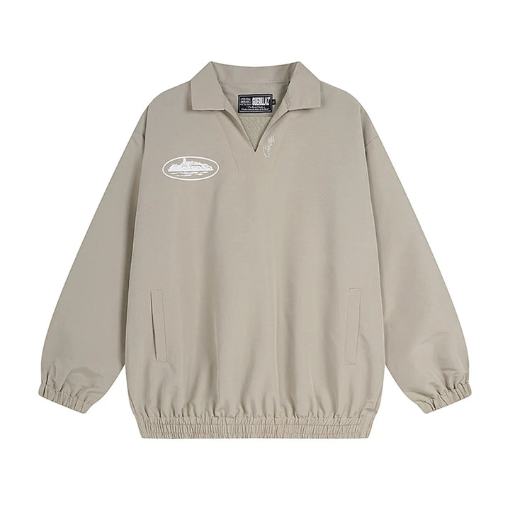 Corteiz Beige Casual Jacke Urbaner Streetwear Stil Exklusive Mode für Damen und Herren