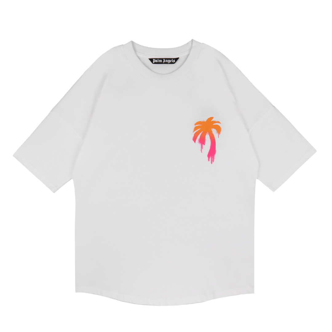 Palm Angels Designer Baum T-Shirt - Luxuriöses Streetwear Kurzarmshirt für Herren