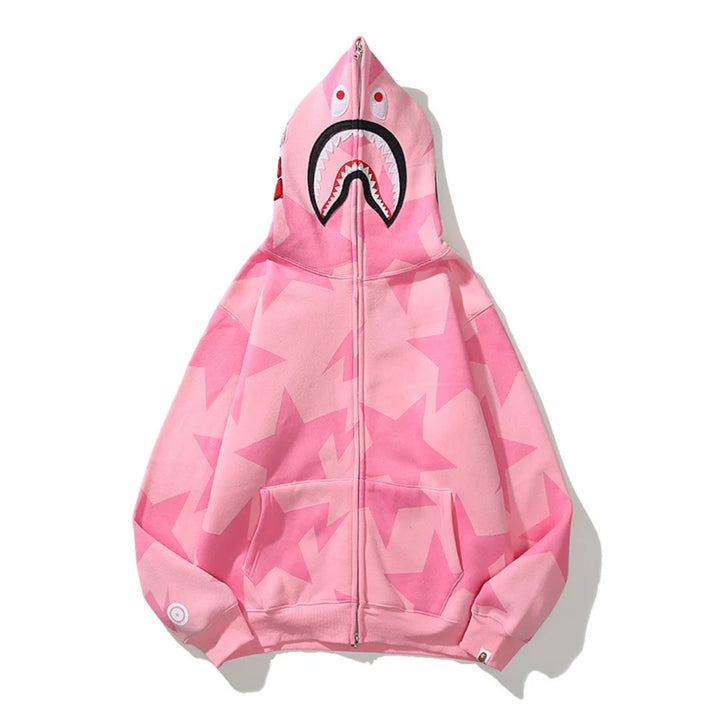 Authentischer BAPE Affenkopf Logo Kapuzenpullover für Herren – Premium Streetwear Komfort