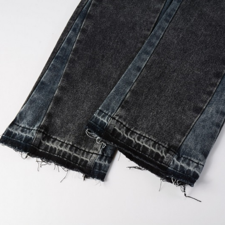 Amiri Ausgestellte Graue Jeans: Luxuriöser Denim für Stilbewusste