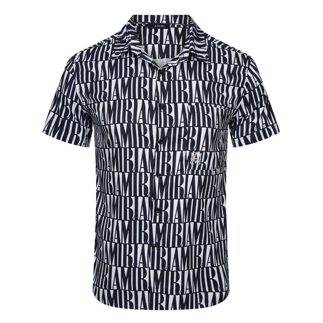 Luxuriöses Amiri Jacquard Kurzset Herren Freizeitanzug Stylisch Bequem Sommer Outfit