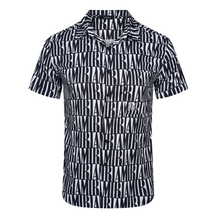 Luxuriöses Amiri Jacquard Kurzset Herren Freizeitanzug Stylisch Bequem Sommer Outfit