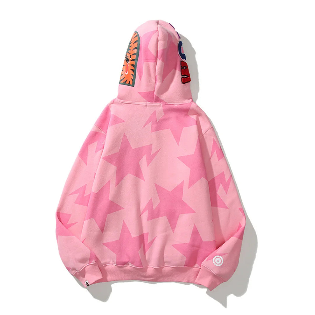 Authentischer BAPE Affenkopf Logo Kapuzenpullover für Herren – Premium Streetwear Komfort