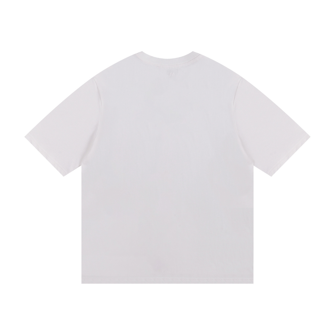 AMI Paris Unisex Designer T-Shirt – Hochwertige Baumwolle mit Herz-Logo