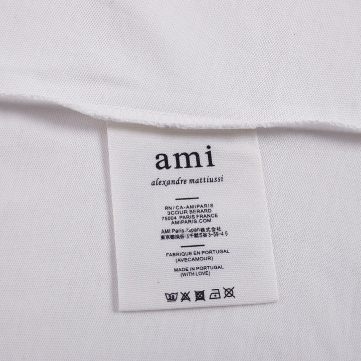 AMI Paris Unisex Designer T-Shirt – Hochwertige Baumwolle mit Herz-Logo