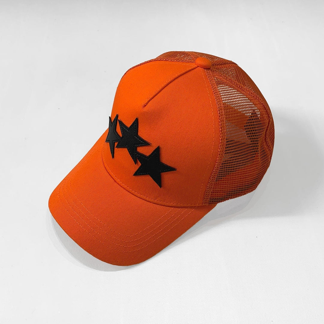 Exklusive Amiri Baseballkappe Orange/Schwarz – Stilvolles Streetwear Accessoire für Herren