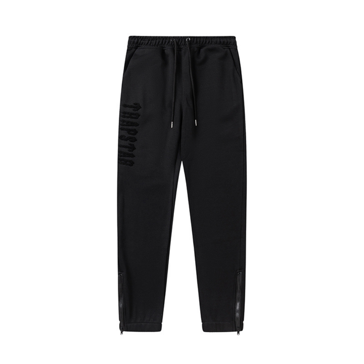 Trapstar Decoded 2.0 Kapuzen-Trainingsanzug Dreifach Schwarz – Stilvoller Streetwear Freizeitanzug