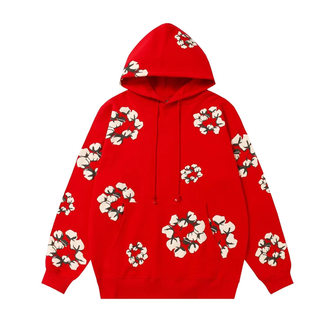 Denim Tears Kaktus Rot Trainingsanzug Set – Stylischer Komfort für Streetwear Liebhaber