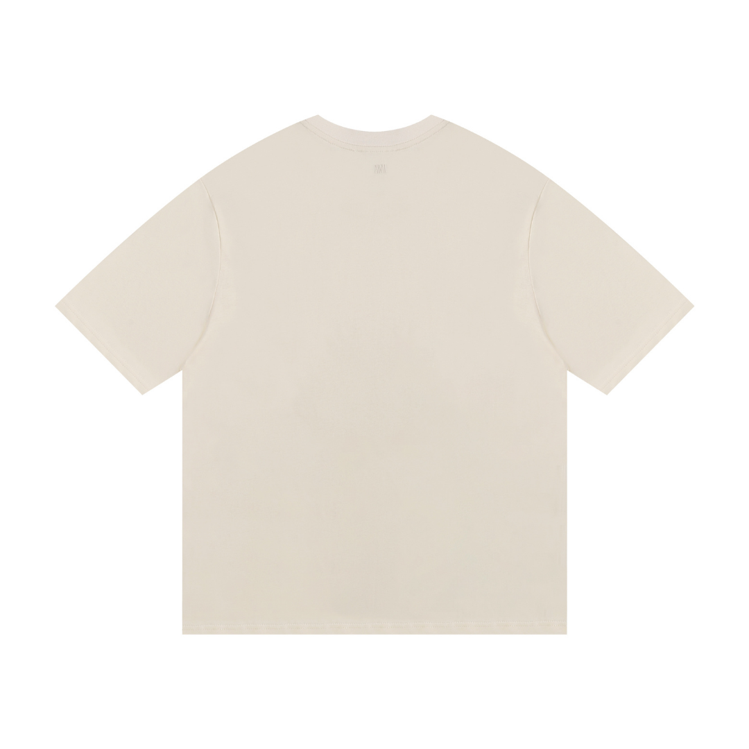 AMI Paris Baumwoll T-Shirt Herren: Stilvoll, Bequem, Herzlogo Design, Zeitlos Elegant
