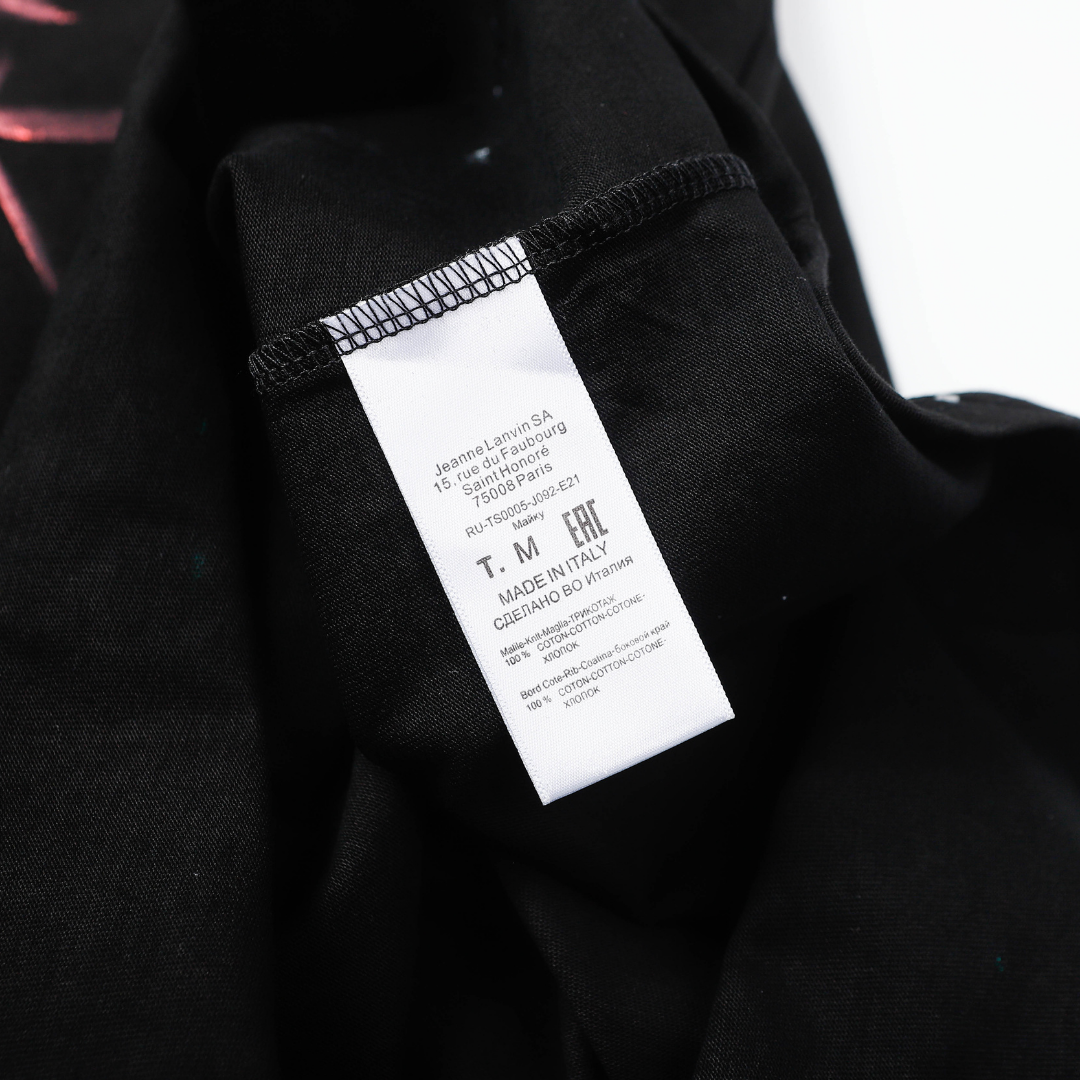 LNVN x Gallery Dept. Handbemaltes Streetwear T-Shirt: Künstlerisches Oversize Design aus Baumwolle