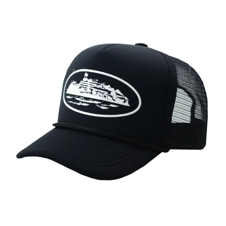 Corteiz Alcatraz Trucker Cap – Stylische Mesh-Kappe für Streetwear-Fans