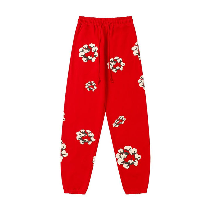 Denim Tears Kaktus Rot Trainingsanzug Set – Stylischer Komfort für Streetwear Liebhaber