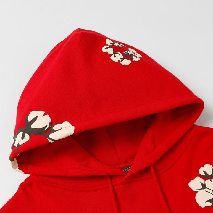 Denim Tears Kaktus Rot Trainingsanzug Set – Stylischer Komfort für Streetwear Liebhaber